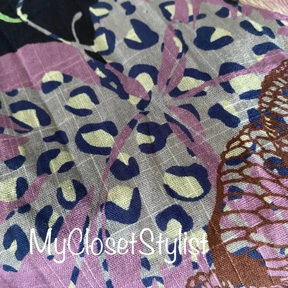 Maeve Anthropologie Floral Summer Maxi Dress NWT Comfy L Cut-Out RARE large new - Picture 5 of 7